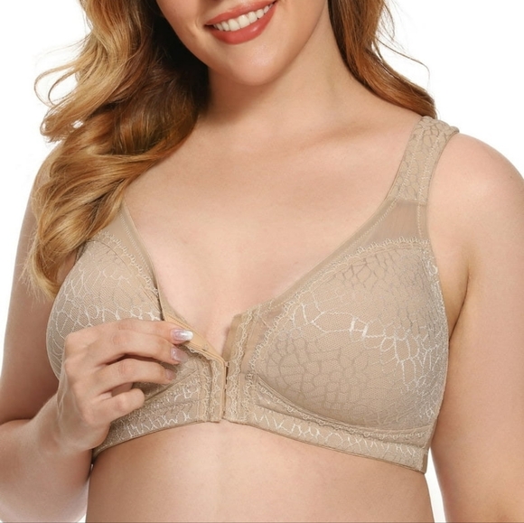 Exerin Women's Front Closure Full Coverage Wirefree Posture Back - Picture 2 of 4